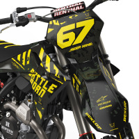 Airborne Black - Graphics Kit for GasGas Front