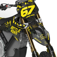 Airborne Black - Graphics Kit For Stark Varg Front