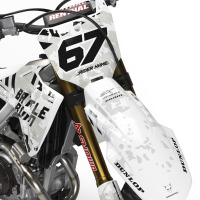 Airborne White - Graphics Kit for Honda Front