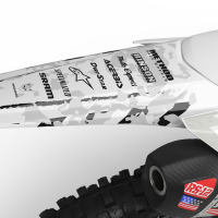 Airborne White - Graphics Kit for Honda Tail