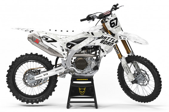 Airborne White - Graphics Kit For Yamaha