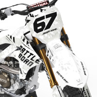 Airborne White - Graphics Kit For Yamaha Front