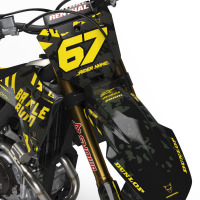 Dirt Bike Graphics Kit Airborn for Honda Dirt Bike Front Picture