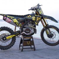 Honda Dirt Bike Graphics Kit Airborn for Honda Dirt Bike