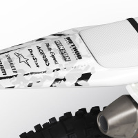 Husqvarna Dirt Bike Graphics Kit Airborn For All Husqvarna Bike Models Back