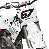 Husqvarna Dirt Bike Graphics Kit Airborn For All Husqvarna Bike Models Front