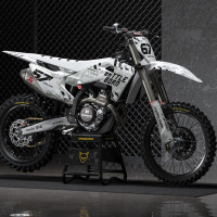 Husqvarna Dirt Bike Graphics Kit Airborn For All Husqvarna Bike Models Promo