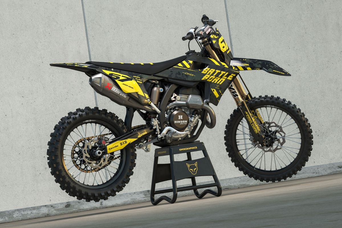 Airborne Dirt Bike Graphics Kit for Triumph Promo