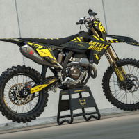 Airborne Dirt Bike Graphics Kit for Triumph Promo