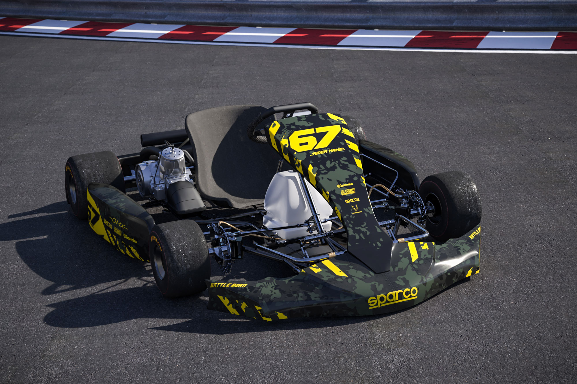 Airborne Go Kart Graphics Kit Promo Picture Airborne Go Kart Graphics Kit Promo Picture