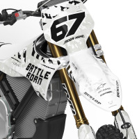 Stark Varg Dirt Bike Graphics Airborne White Front