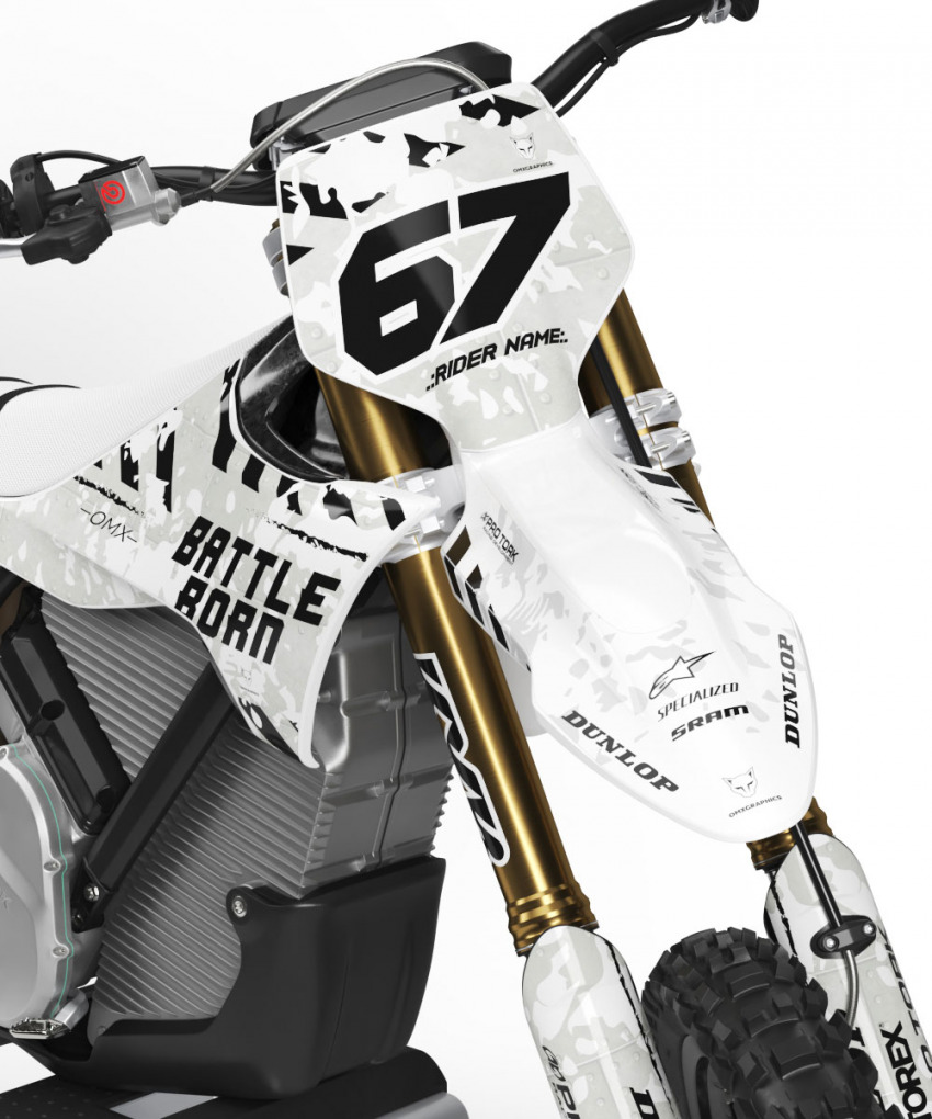 Airborne White - Graphics Kit For Stark Varg – OMXGraphics