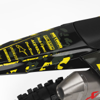 Yamaha Dirt Bike Graphics Kit Airborne Black Tail