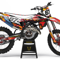 GasGas Dirt Bike Graphics Kit Miami 2 for all GasGas Bike Models