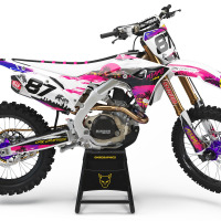 Honda Dirt Bike Graphics Kit Miami 1 for all Honda Bike Models