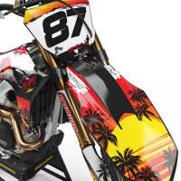 Dirt Bike Graphics for Honda Mx Bike Miami 2 Front