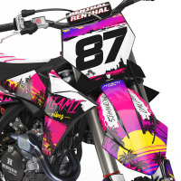 Dirt Bike Graphics for KTM Mx Bike Miami 1 Front
