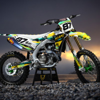 Dirt Bike Graphics for Kawasaki Mx Bike Miami 2 Promo