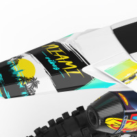 Dirt Bike Graphics for Kawasaki Mx Bike Miami 2 Tail