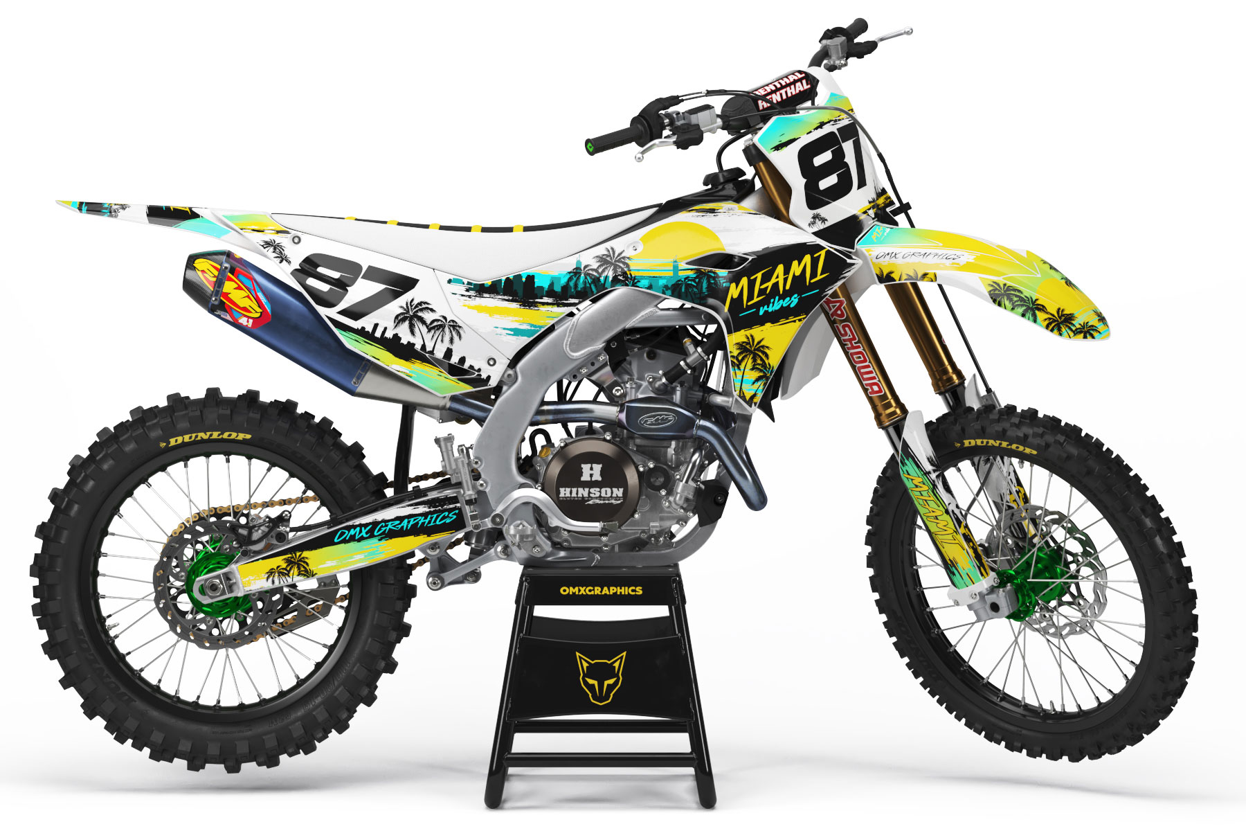 Dirt Bike Graphics for Kawasaki Mx Bike Miami 2 Dirt Bike Graphics for Kawasaki Mx Bike Miami 2