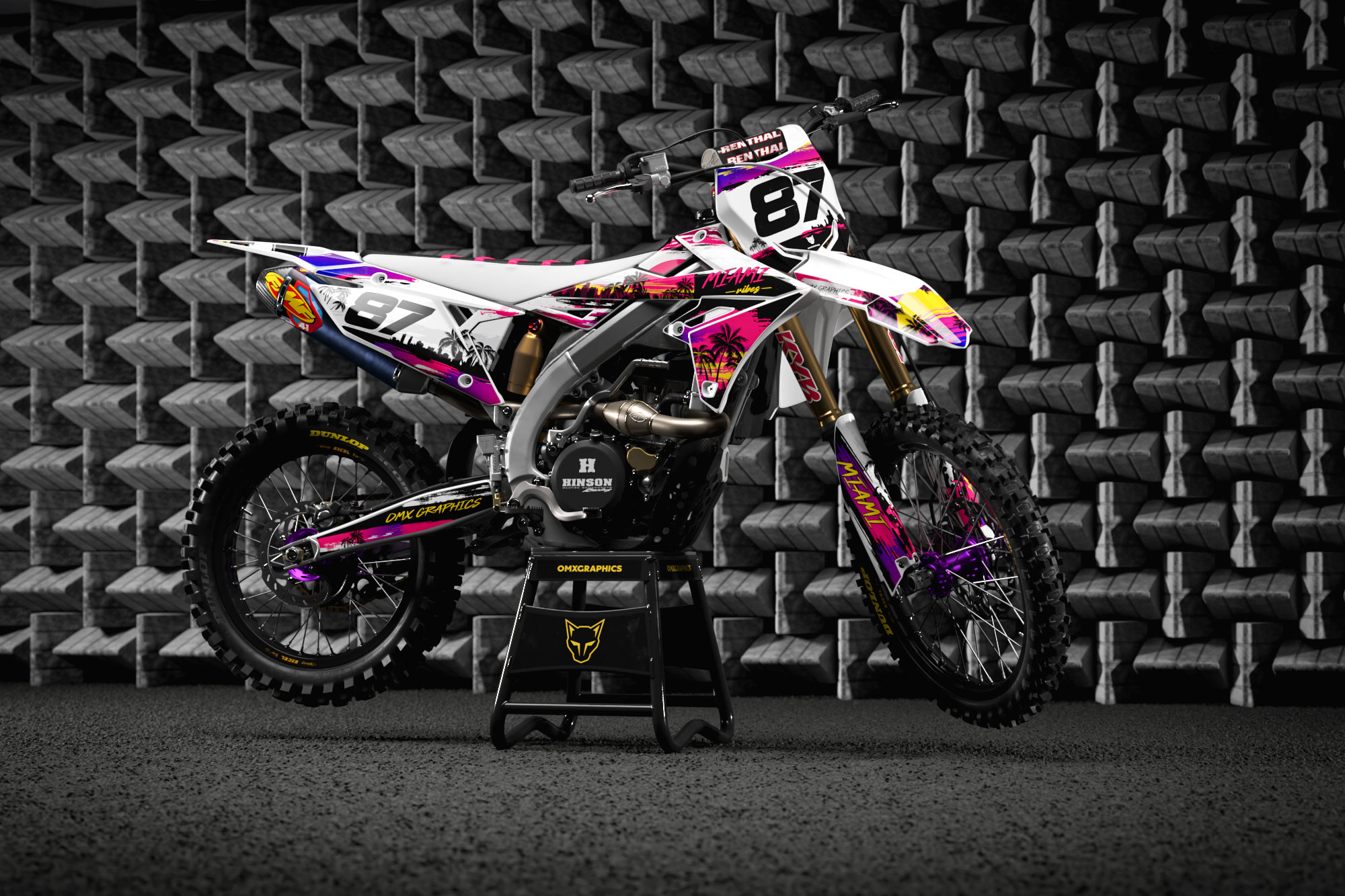 Dirt Bike Graphics for Suzuki Mx Bike Miami Promo Dirt Bike Graphics for Suzuki Mx Bike Miami Promo