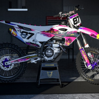 Husqvarna Dirt Bike Graphics Kit Miami 1 for all Husqvarna Bike Models Promo