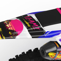 Husqvarna Dirt Bike Graphics Kit Miami 1 for all Husqvarna Bike Models Rear