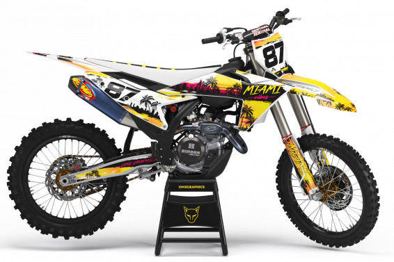 KTM Dirt Bike Graphics Kit Miami 2 for all KTM Bike Models