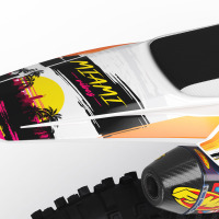 KTM Dirt Bike Graphics Kit Miami 2 for all KTM Bike Models Rear