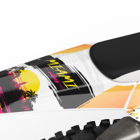 Miami 2 Mx Graphics Kit for Triumph Dirt Bike Tail