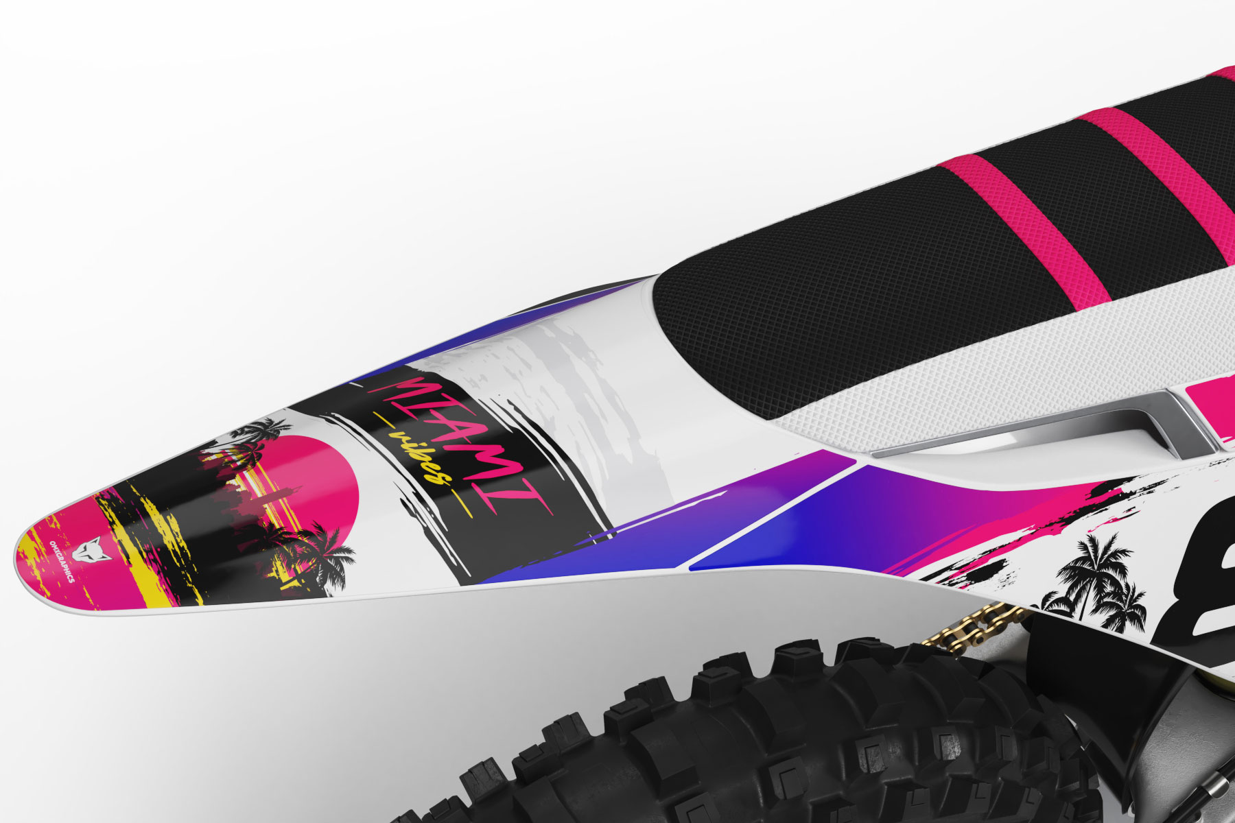 Miami Mx Graphics Kit For Stark Varg Dirt Bike Tail Miami Mx Graphics Kit For Stark Varg Dirt Bike Tail