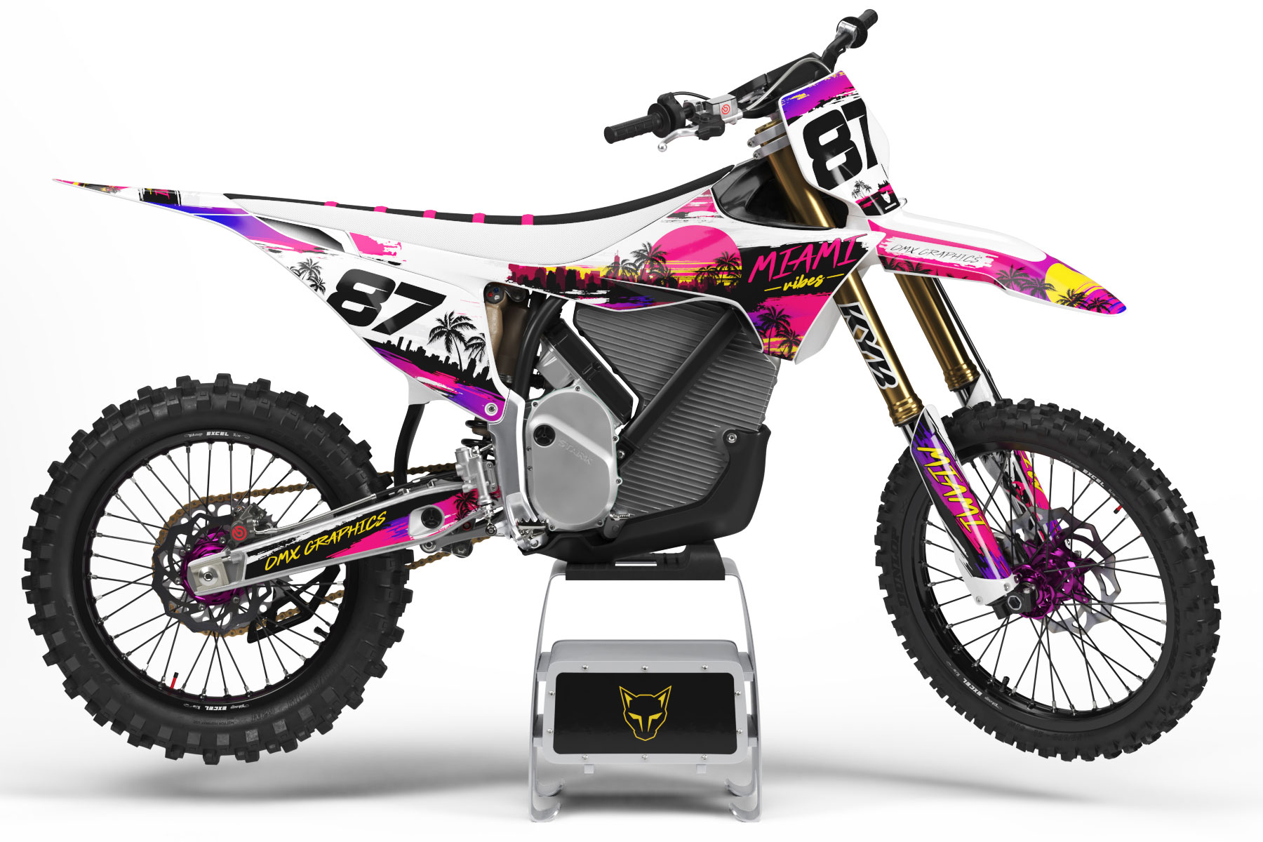 Miami Mx Graphics Kit For Stark Varg Dirt Bike Miami Mx Graphics Kit For Stark Varg Dirt Bike