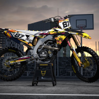 Mx Graphics Kit For Suzuki Dirt Bike Miami 2 Promo