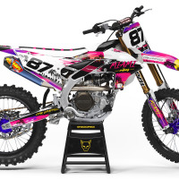 Yamaha Mx Graphics Kit Miami for All Yamaha Dirt Bike Models