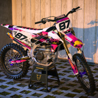 Yamaha Mx Graphics Kit Miami for All Yamaha Dirt Bike Models Promo