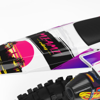 Yamaha Mx Graphics Kit Miami for All Yamaha Dirt Bike Models Tail